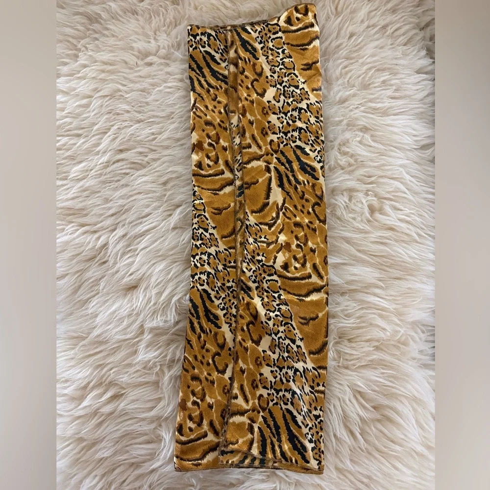 Leopard Print Silk Scarf